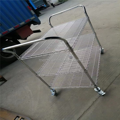 ESD van de fabrieksprijs in het groot van de het Karretjekar van PCB Opschortend van de het Roestvrije staalkar van de de Spoelopslag van SMT van de Karsmt de Spoelrek