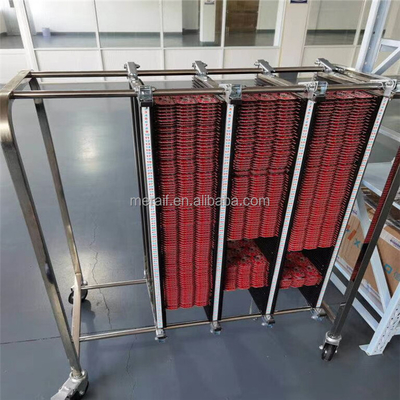 Meraif maken in het groot ESD PCB Zaal van de de Spoelopslag van Eletronic de Antistatische van de Karsmt KAR van het de Opslagkarretje van PCB schoon