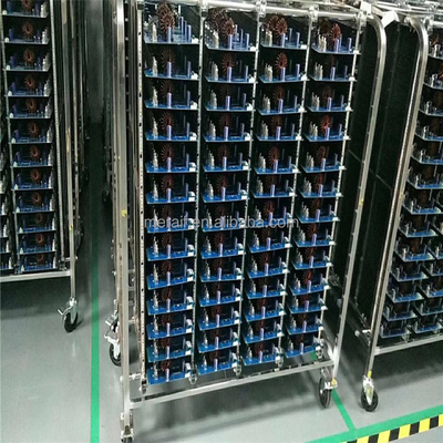 Meraif in het groot ESD Roestvrij staalkarretje/ESD Omzetkar/het Antistatische PCB-Karretje van de Platenopslag