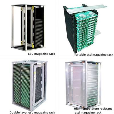 SMT Antistatic ESD Magazine Rack Anti-static PCB magazine rack voor PCB assembly line pick and place machine