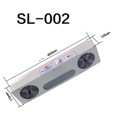 Twee Hoofden 100kgs Antistatische Ionizer 125mm uitloper voor ESD Bescherming